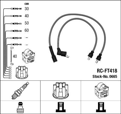 NGK 0665 - Комплект проводов зажигания autosila-amz.com