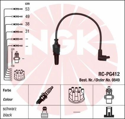 NGK 0849 - Комплект проводов зажигания autosila-amz.com