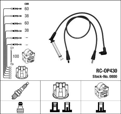 NGK 0800 - Комплект проводов зажигания autosila-amz.com