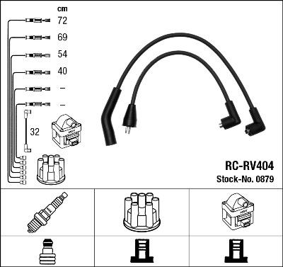 NGK 0879 - Комплект проводов зажигания autosila-amz.com