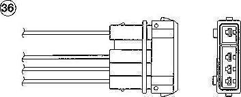 NGK 97640 - Лямбда-зонд, датчик кислорода autosila-amz.com