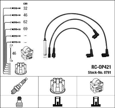 NGK 0791 - Комплект проводов зажигания autosila-amz.com