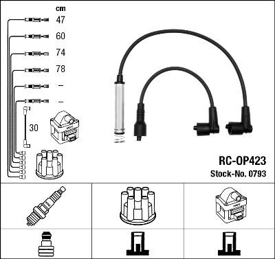 NGK 0793 - Комплект проводов зажигания autosila-amz.com