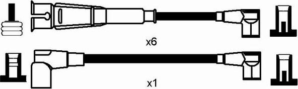 NGK 0741 - Комплект проводов зажигания autosila-amz.com