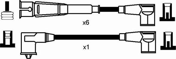 NGK 0743 - Комплект проводов зажигания autosila-amz.com