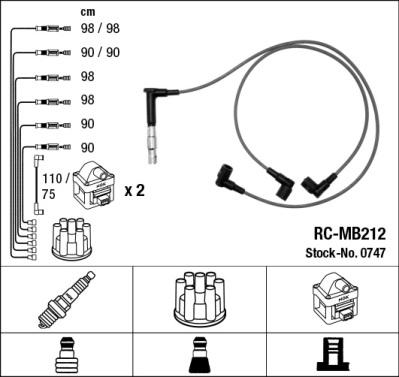 NGK 0747 - Комплект проводов зажигания autosila-amz.com