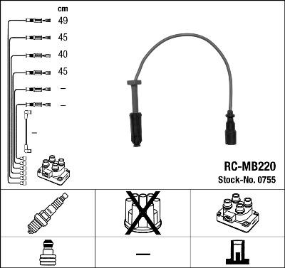 NGK 0755 - Провода высоковольтные autosila-amz.com