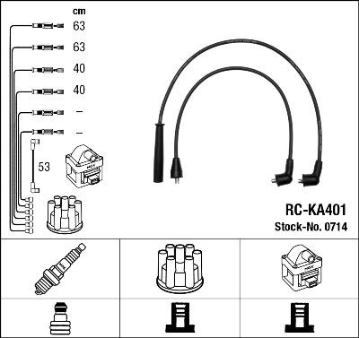 NGK 0714 - Комплект проводов зажигания autosila-amz.com