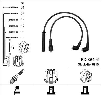 NGK 0715 - Комплект проводов зажигания autosila-amz.com