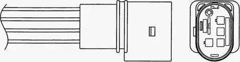NGK 1868 - Датчк кислор./лямбда-зонд LZA07-V2 autosila-amz.com