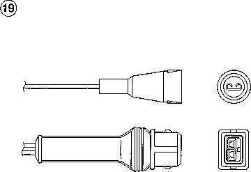 NGK 1855 - Лямбда-зонд, датчик кислорода autosila-amz.com