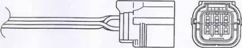 NGK 1351 - OZA635-H16 лямбда-зонд! L=260mm\ Honda Jazz 1.2-1.4 09-13 autosila-amz.com