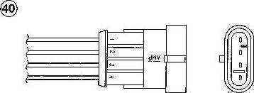 NGK 1793 - Лямбда-зонд, датчик кислорода autosila-amz.com