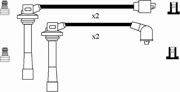 NGK 8459 - Комплект проводов зажигания autosila-amz.com