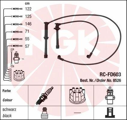 NGK 8526 - Комплект проводов зажигания autosila-amz.com