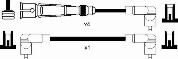 NGK 8618 - Комплект проводов зажигания autosila-amz.com