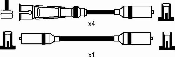 NGK 8623 - Комплект проводов зажигания autosila-amz.com