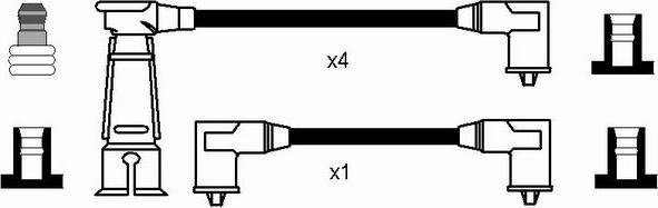 NGK 8627 - компл. высоковольт. проводов AR autosila-amz.com