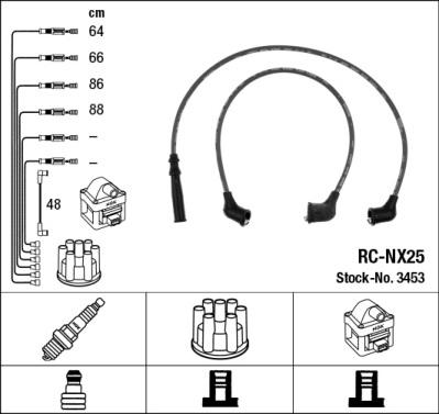 NGK 3453 - Комплект проводов зажигания autosila-amz.com