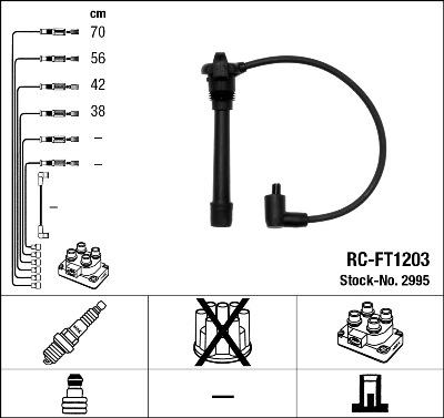 NGK 44294 - Комплект проводов зажигания autosila-amz.com
