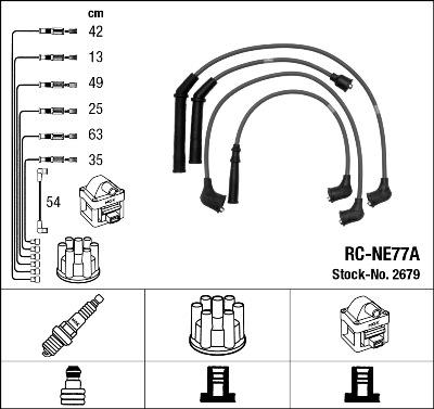 NGK 2679 - Комплект проводов зажигания autosila-amz.com