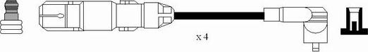 NGK 7061 - 7061 Провода в/в NGK 7061 /RCST204/ VW Golf Bora AEH/AKL 1.6/VW POINTER 1,0 autosila-amz.com