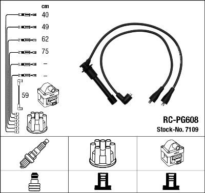 NGK 7109 - Комплект проводов зажигания autosila-amz.com