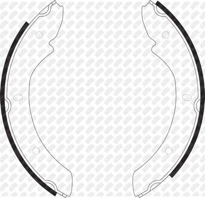 NiBK FN0605 - Комплект тормозов, ручник, парковка autosila-amz.com