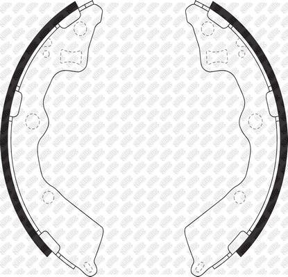 NiBK FN0618 - Комплект тормозных колодок, барабанные autosila-amz.com