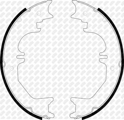 NiBK FN8905 - Комплект тормозов, ручник, парковка autosila-amz.com