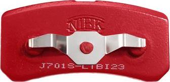NiBK PN5203S - Комплект высокоэффективных тормозных колодок autosila-amz.com