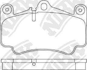 NiBK PN0819 - Тормозные колодки, дисковые, комплект autosila-amz.com