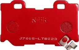 NiBK PN0396S - Комплект высокоэффективных тормозных колодок autosila-amz.com