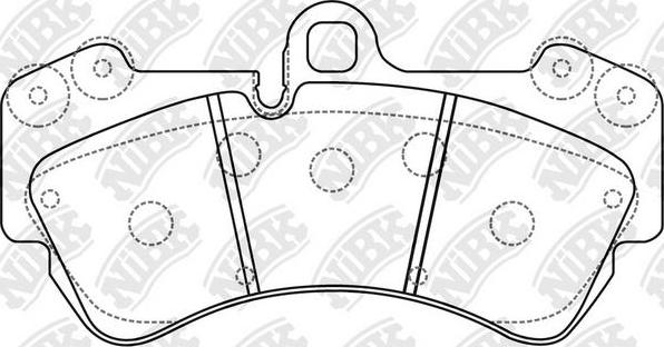 NiBK PN0346S - Колодки тормозные Perfomance передние для Q7 / Cayenne / Touareg autosila-amz.com