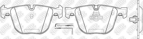 NiBK PN0326W - Тормозные колодки, дисковые, комплект autosila-amz.com