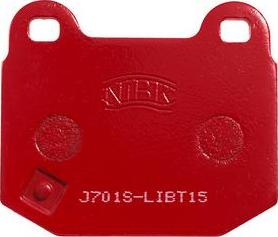 NiBK PN0226S - Комплект высокоэффективных тормозных колодок autosila-amz.com