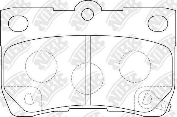 NiBK PN1494S - Колодки тормозные спортивные LEXUS GS 3.0 2005 - 2011; LEXUS GS 3.5 2006 - 2011; TOYOTA CROWN 2.5 20 autosila-amz.com