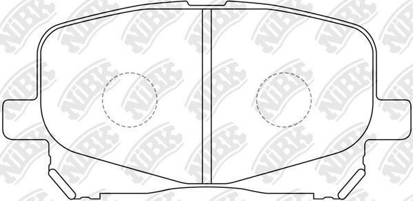 NiBK PN1448 - Тормозные колодки, дисковые, комплект autosila-amz.com