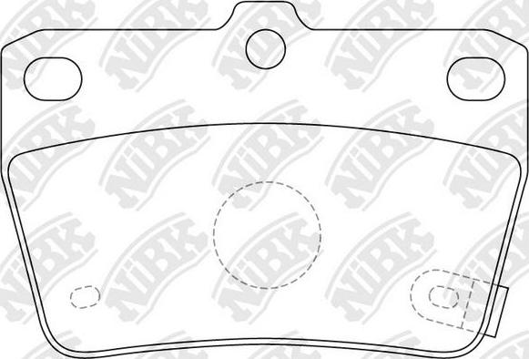 NiBK PN1424 - Тормозные колодки, дисковые, комплект autosila-amz.com