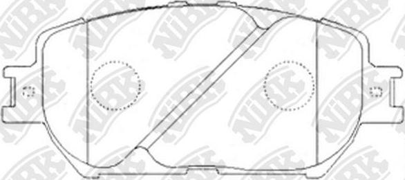 NiBK PN1479 - Тормозные колодки, дисковые, комплект autosila-amz.com