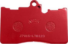 NiBK pn1547s - Комплект высокоэффективных тормозных колодок autosila-amz.com