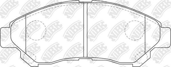 NiBK PN1847 - Тормозные колодки, дисковые, комплект autosila-amz.com
