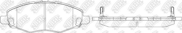 NiBK PN1831 - Тормозные колодки, дисковые, комплект autosila-amz.com