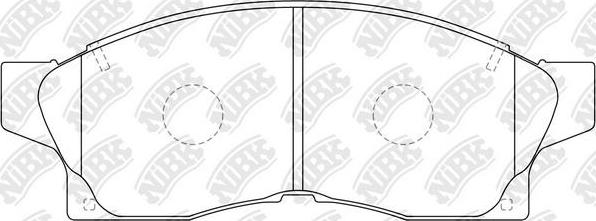 NiBK PN1275 - Тормозные колодки, дисковые, комплект autosila-amz.com