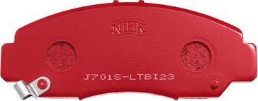NiBK PN8465S - Комплект высокоэффективных тормозных колодок autosila-amz.com