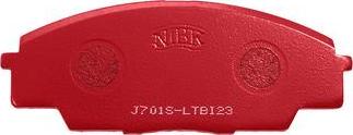 NiBK PN8423S - Комплект высокоэффективных тормозных колодок autosila-amz.com