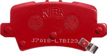 NiBK PN8867S - Комплект высокоэффективных тормозных колодок autosila-amz.com