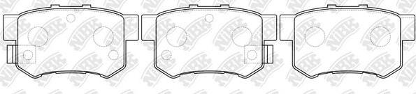 NiBK PN8398 - Тормозные колодки, дисковые, комплект autosila-amz.com