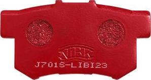 NiBK PN8397S - Комплект высокоэффективных тормозных колодок autosila-amz.com