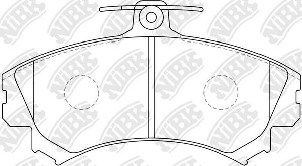 NiBK PN3090 - Тормозные колодки, дисковые, комплект autosila-amz.com